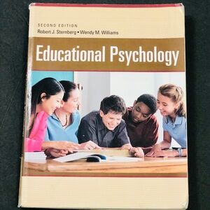 Pearson Educational Psychology Textbook with Beige, Brown, Red and Blue Accents